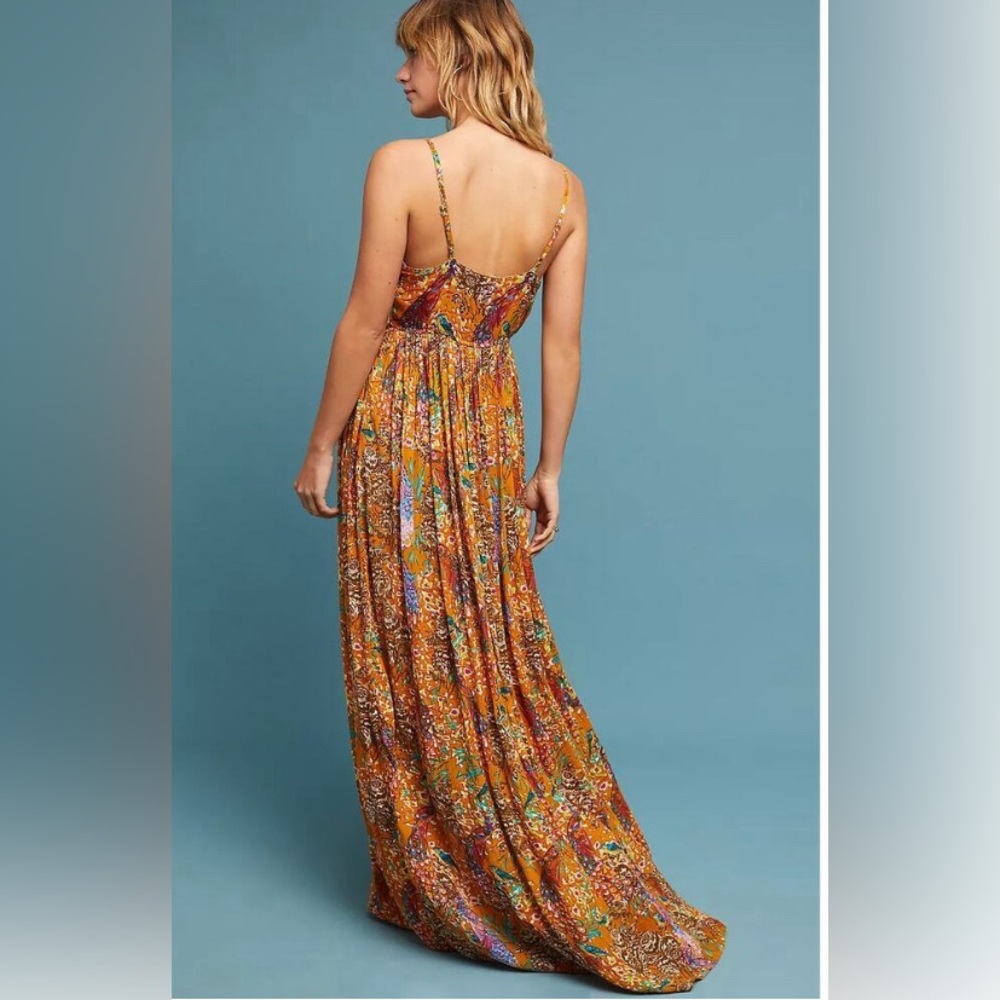 Raga X Anthropologie Women's Parkland Maxi Dress Embroiderd size S - Picture 3 of 11